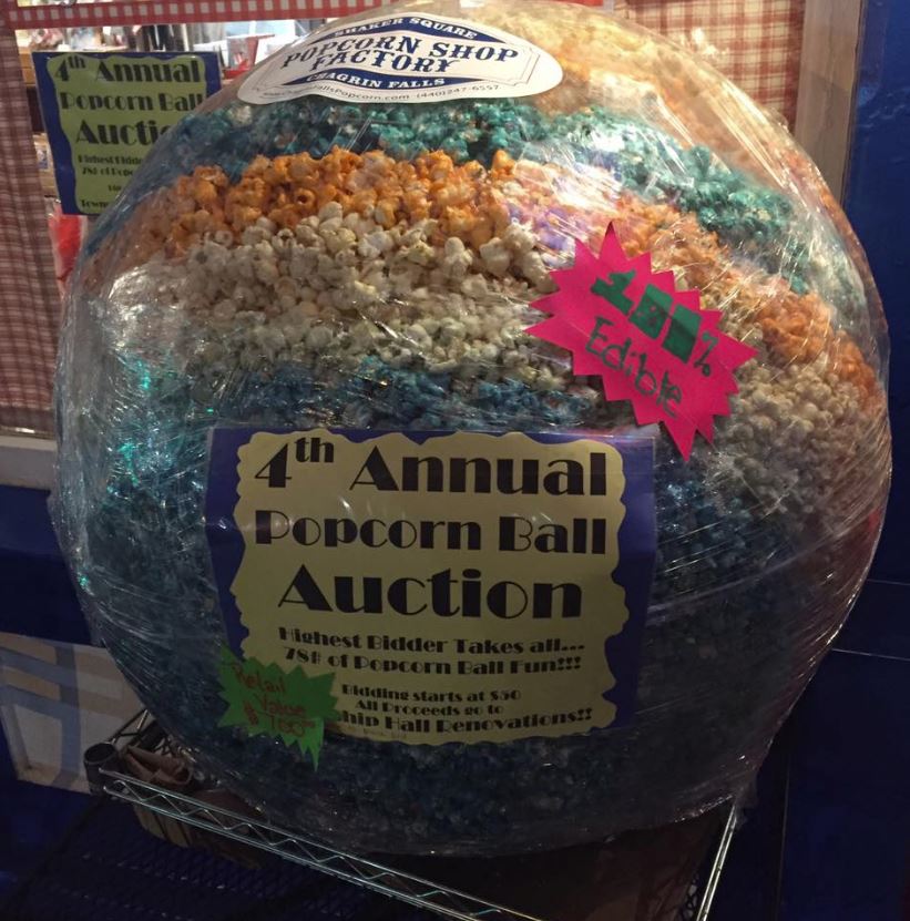 Chagrin Falls Popcorn Shop has giant popcorn ball stolen